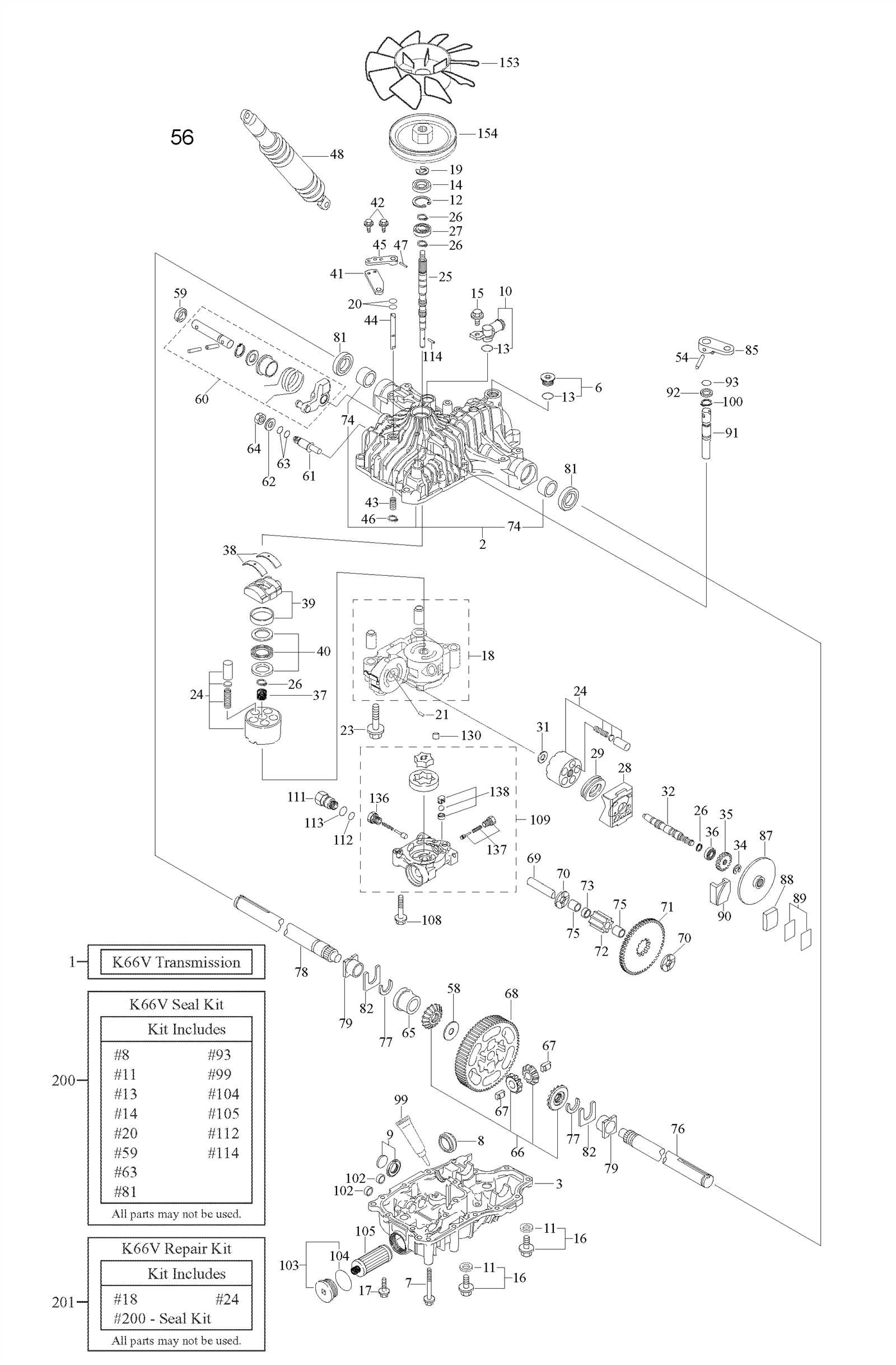 tuff torq k66 parts diagram