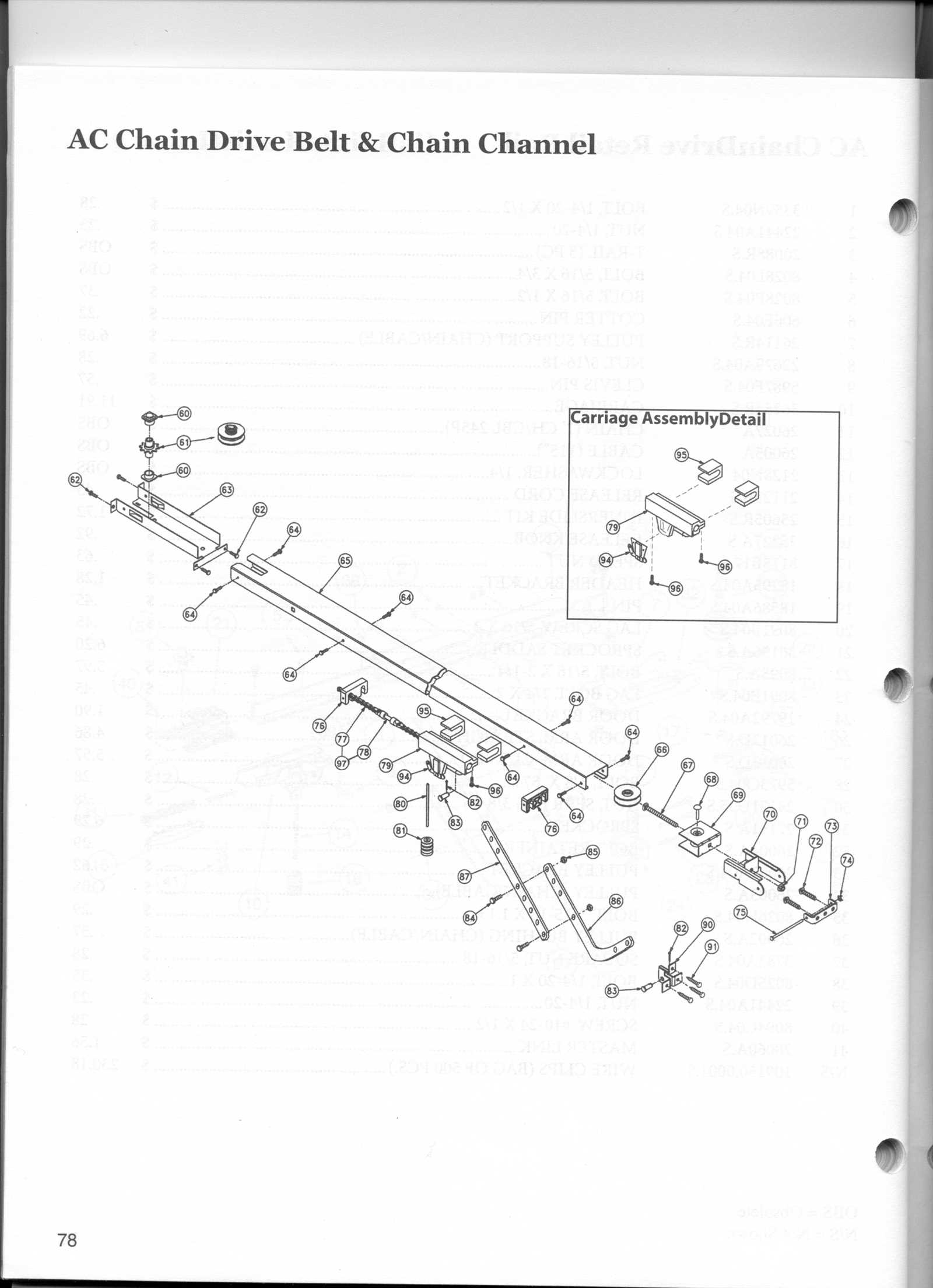 overhead door garage door parts diagram