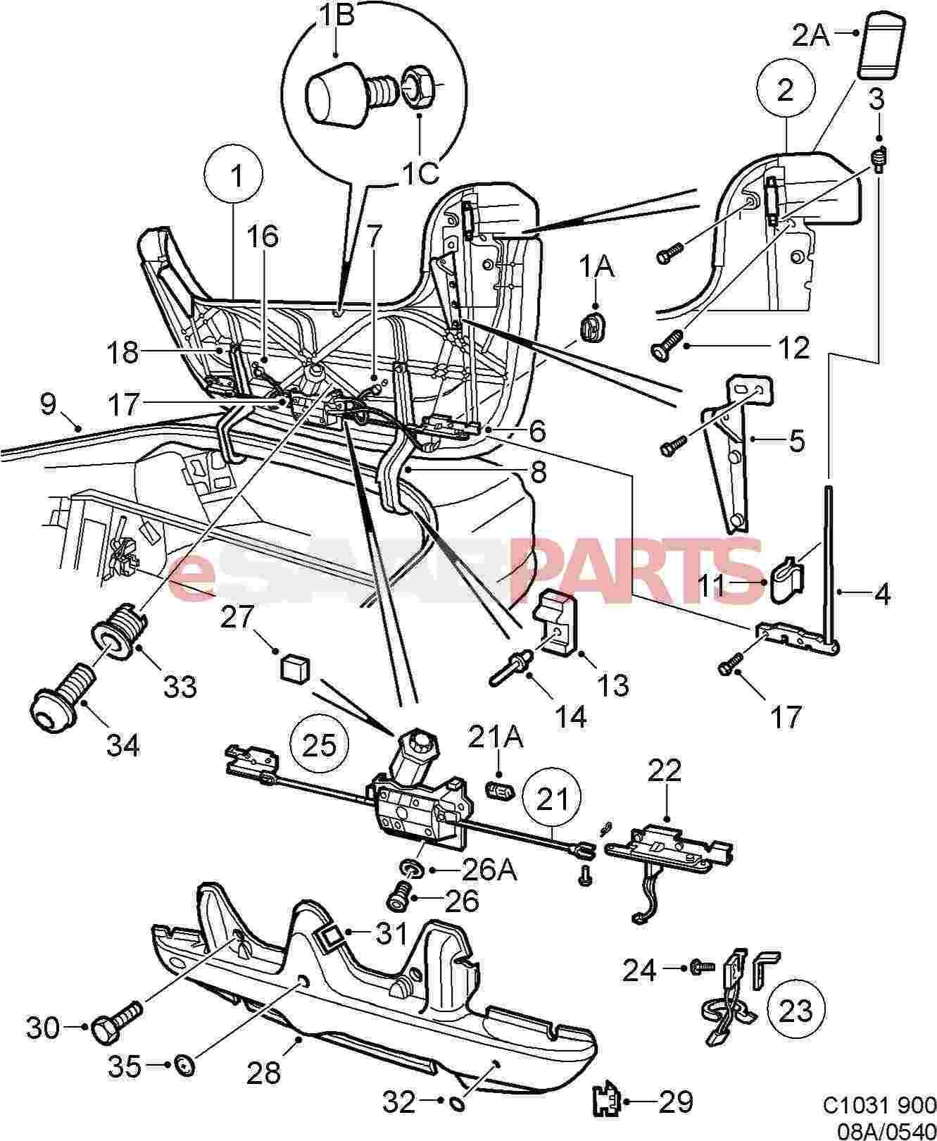 tonneau cover parts diagram