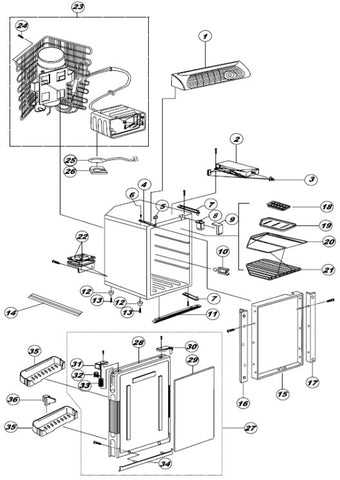 parts diagram for kenmore elite refrigerator