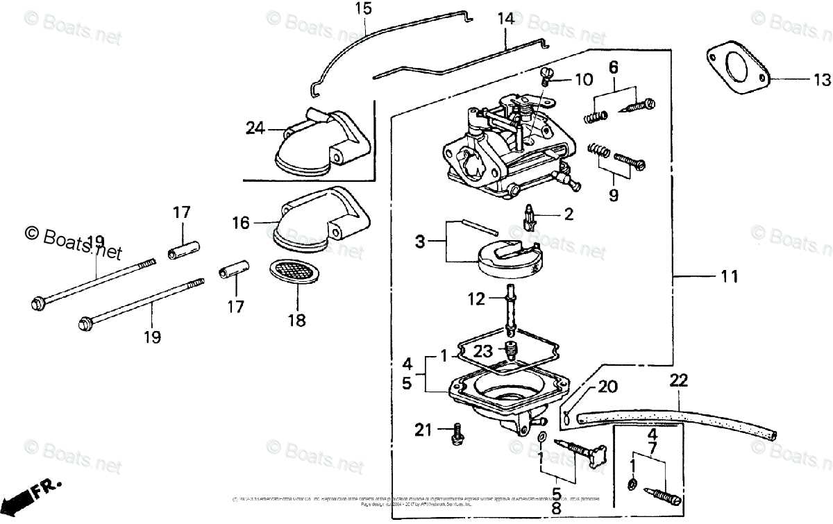 parts of a carburetor diagram