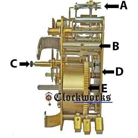 parts of a clock diagram