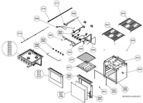 parts of a stove diagram