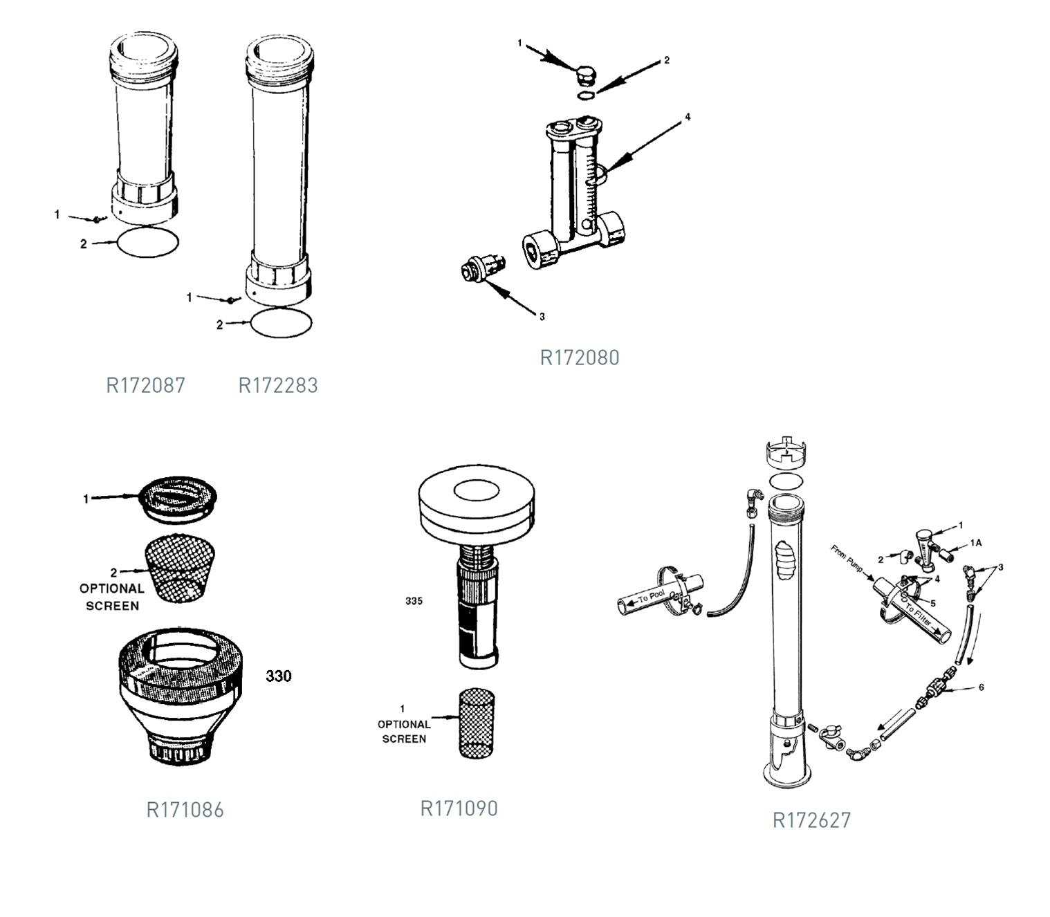 pentair rainbow 320 parts diagram