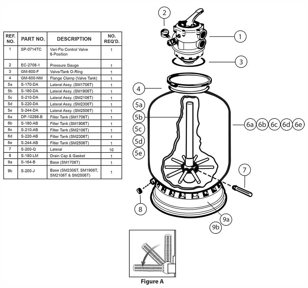 hayward multiport valve parts diagram