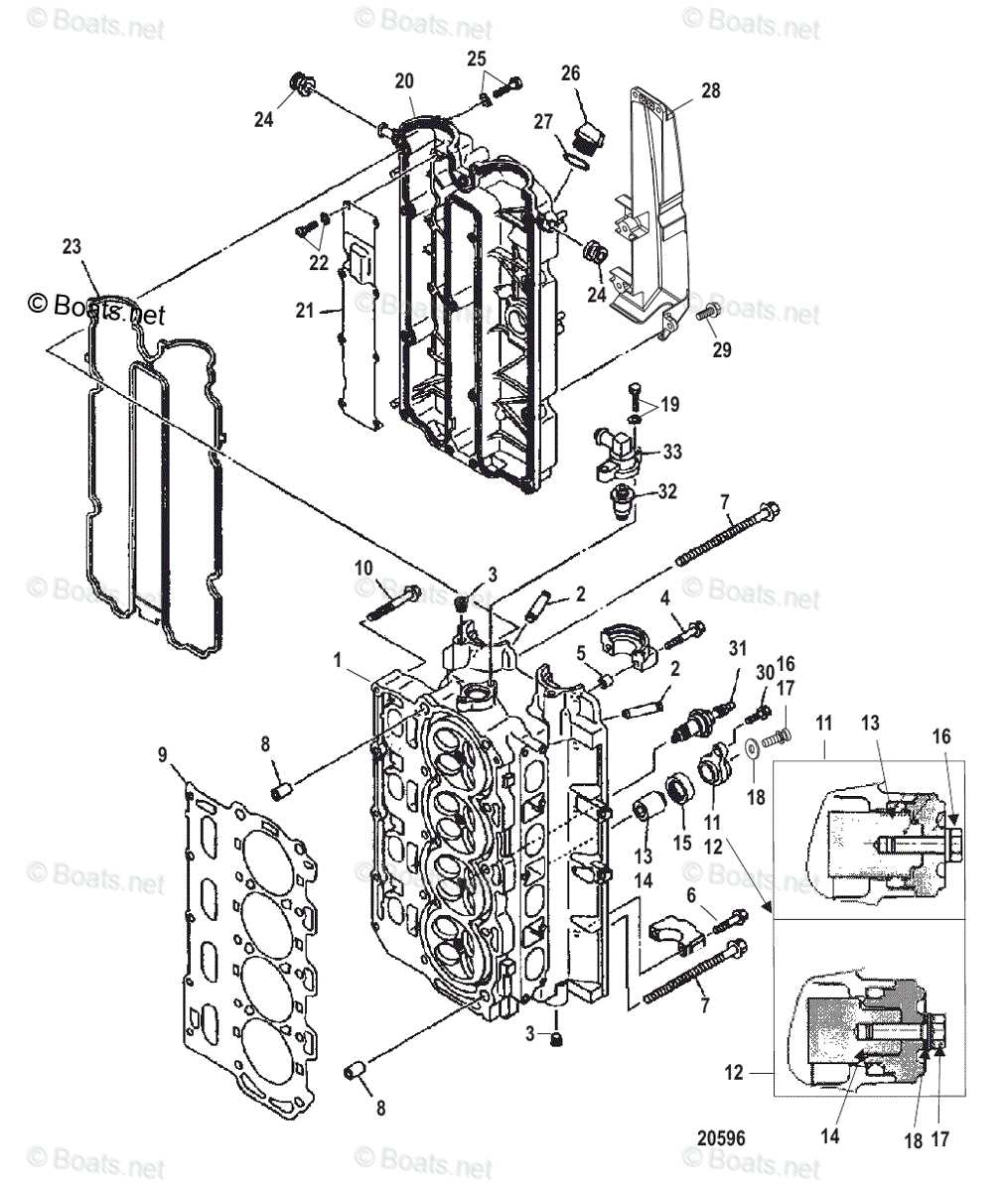 90 hp mercury outboard parts diagram