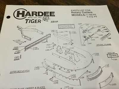 hardee rotary cutter parts diagram