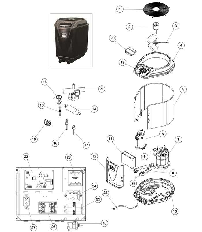 heat pump parts diagram