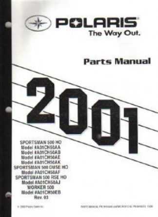 polaris 500 sportsman parts diagram