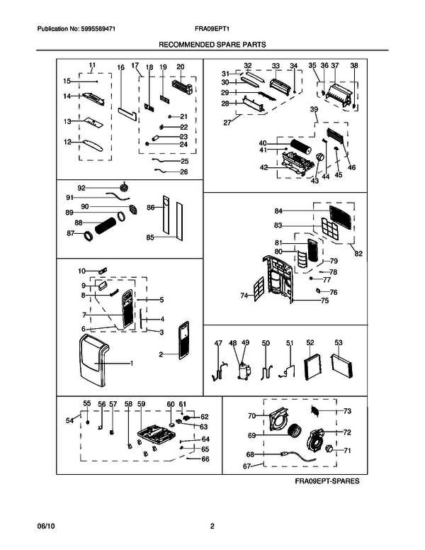 portable air conditioner parts diagram