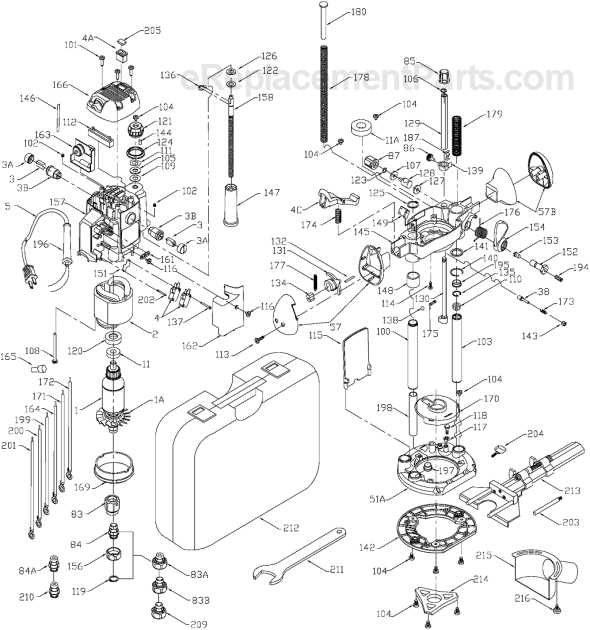 porter cable rn175a parts diagram