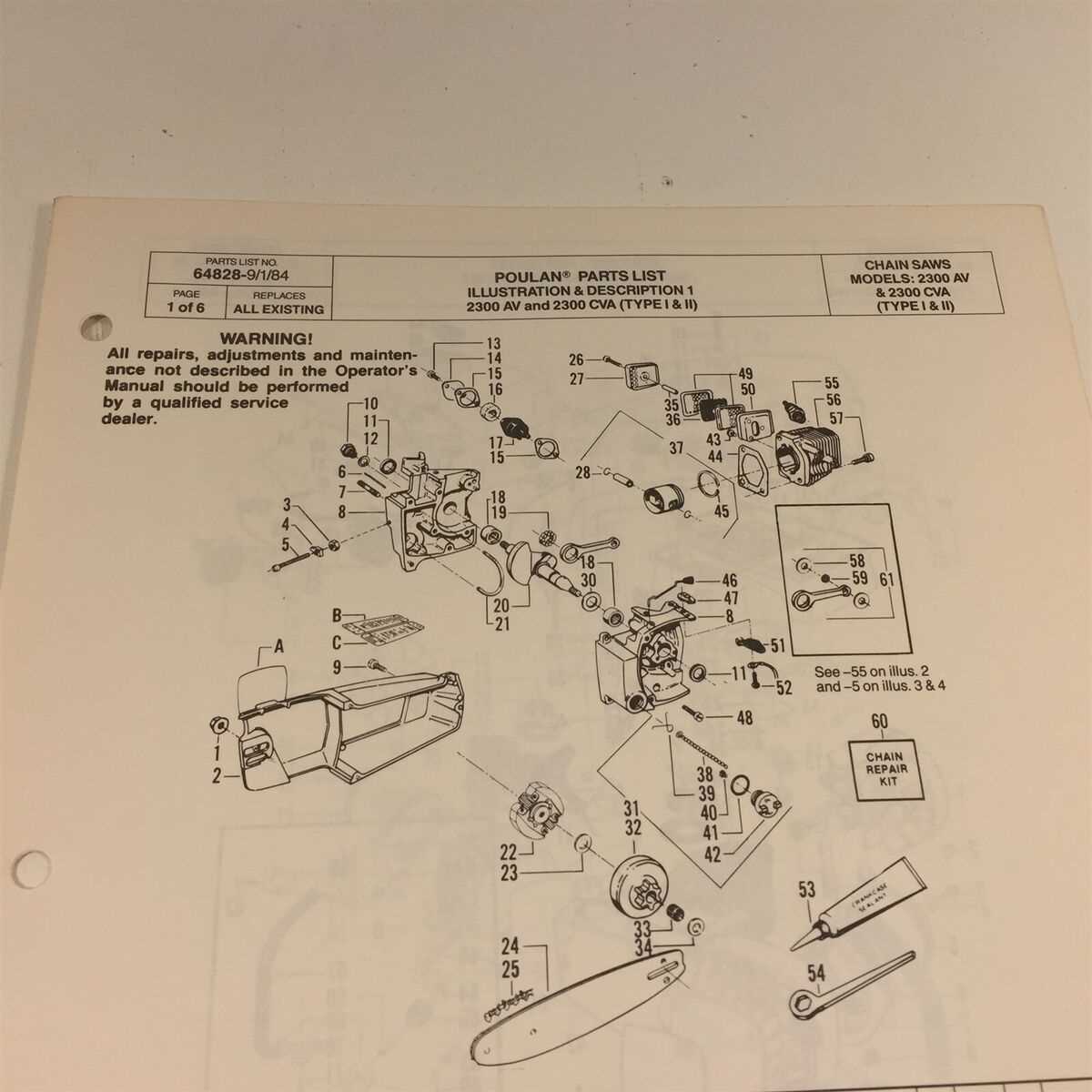 poulan pro chainsaw parts diagram