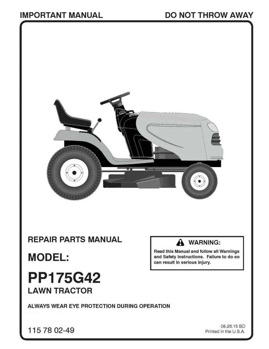 poulan pro parts diagram