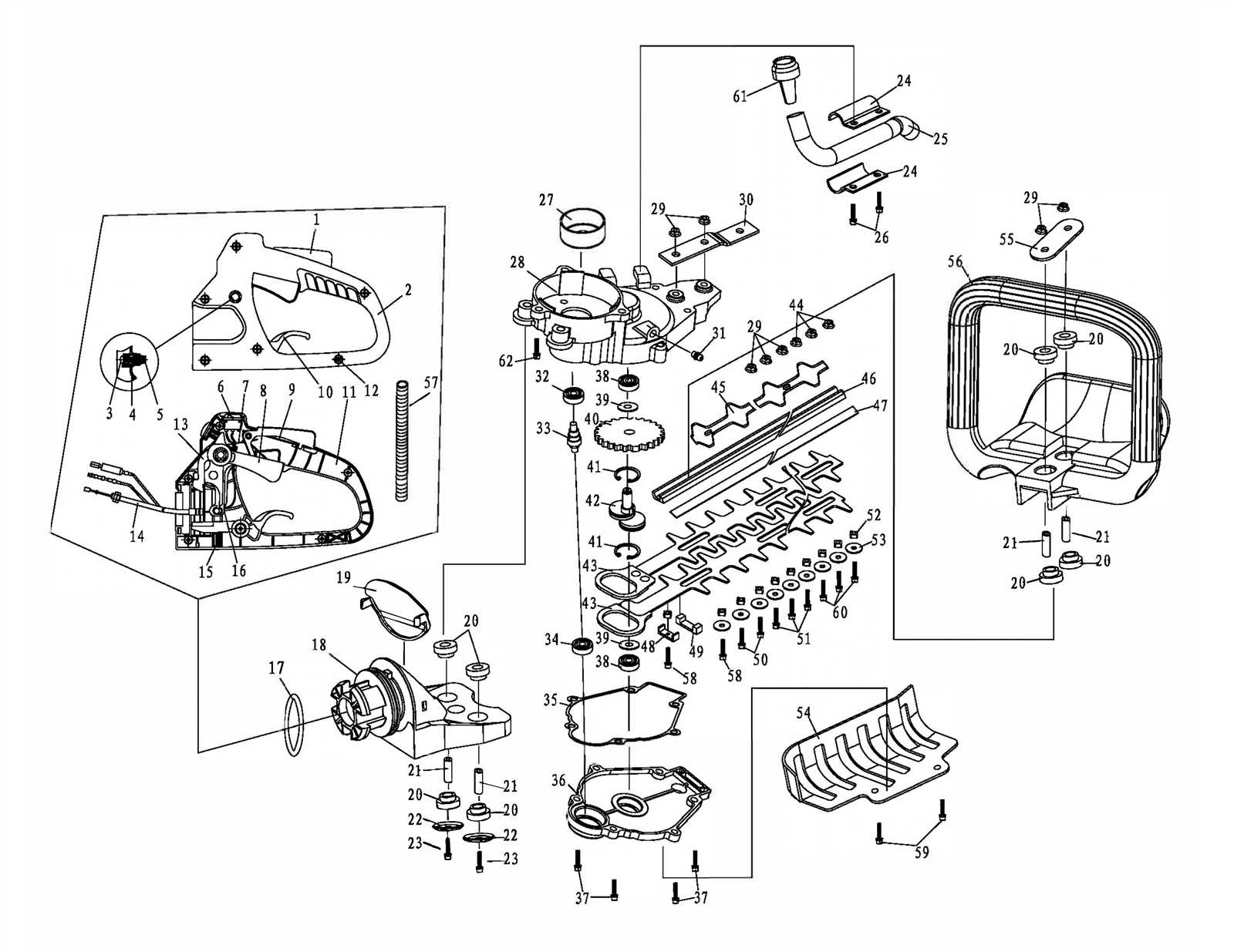 poulan pro pr2322 parts diagram