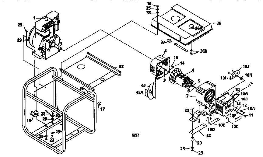 powermate edger parts diagram