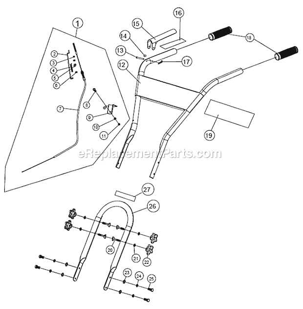 powermate tiller parts diagram