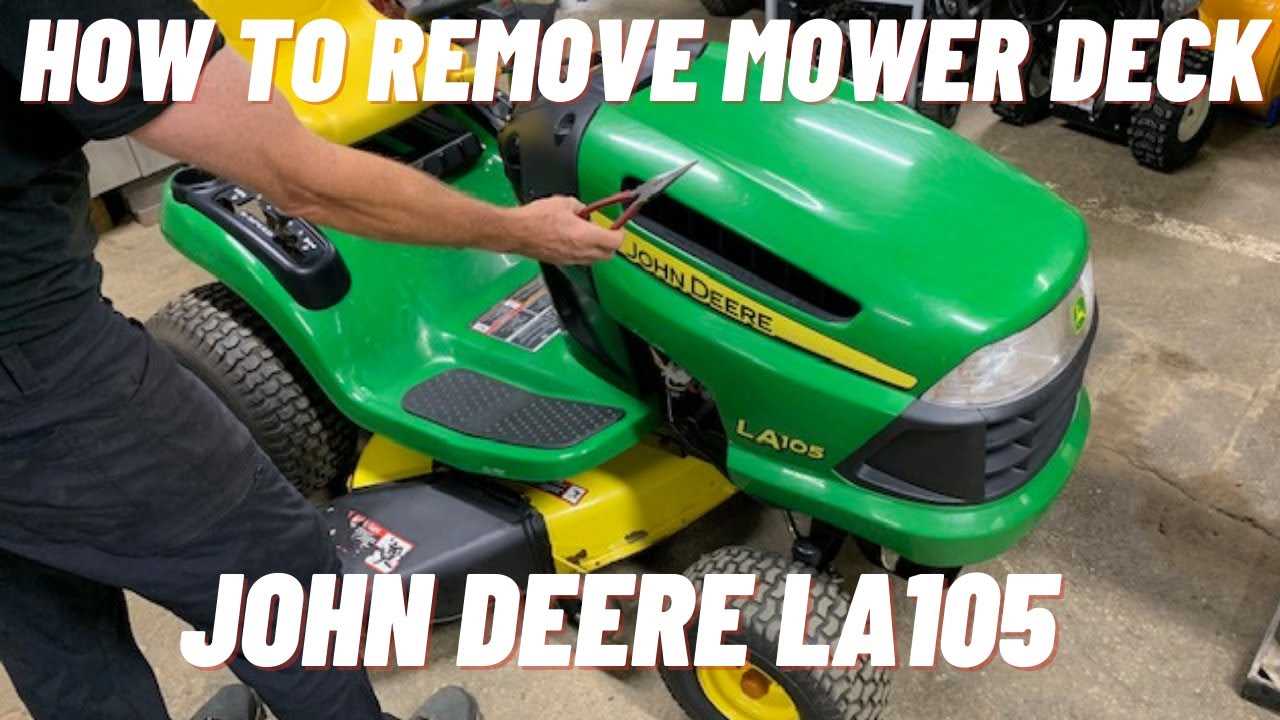 john deere la105 mower deck parts diagram