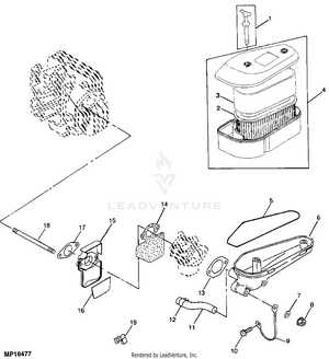 john deere 325 48 mower deck parts diagram