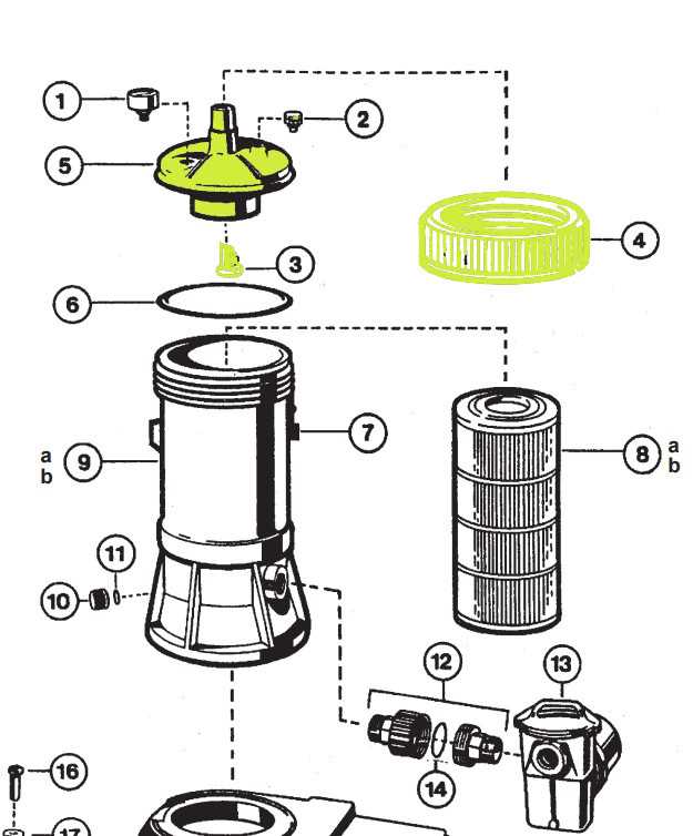 hayward pool filter parts diagram