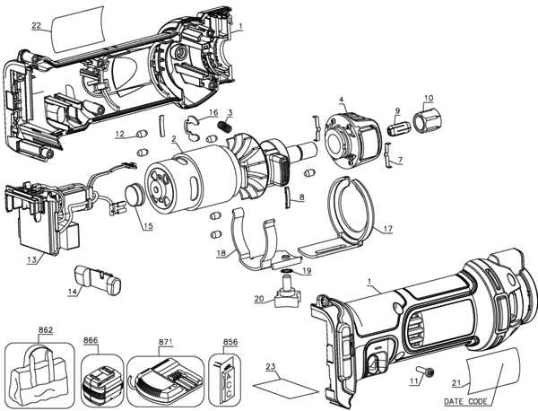 dewalt dcst920 parts diagram