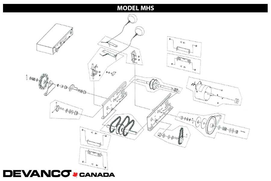 garage door opener diagram parts