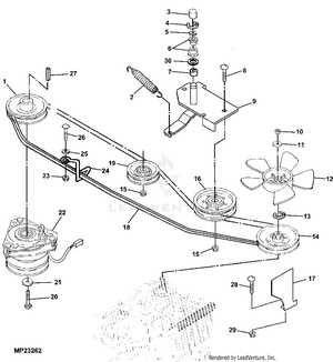 john deere lx279 48c mower deck parts diagram