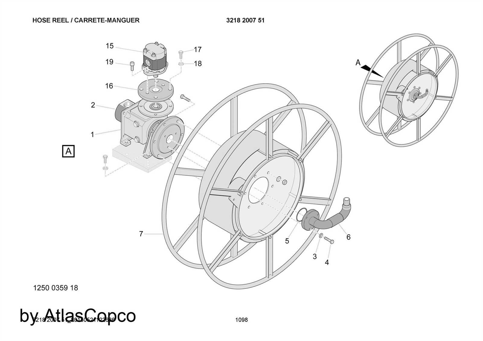 hose reel parts diagram