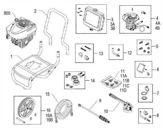 troy bilt pressure washer parts diagram