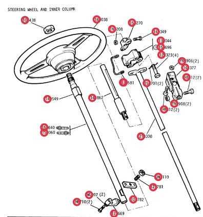 steering wheel parts diagram