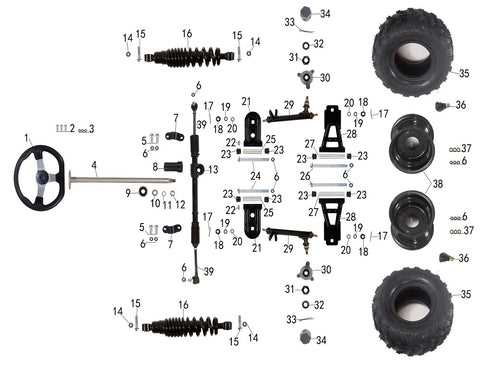 taotao 110cc atv parts diagram