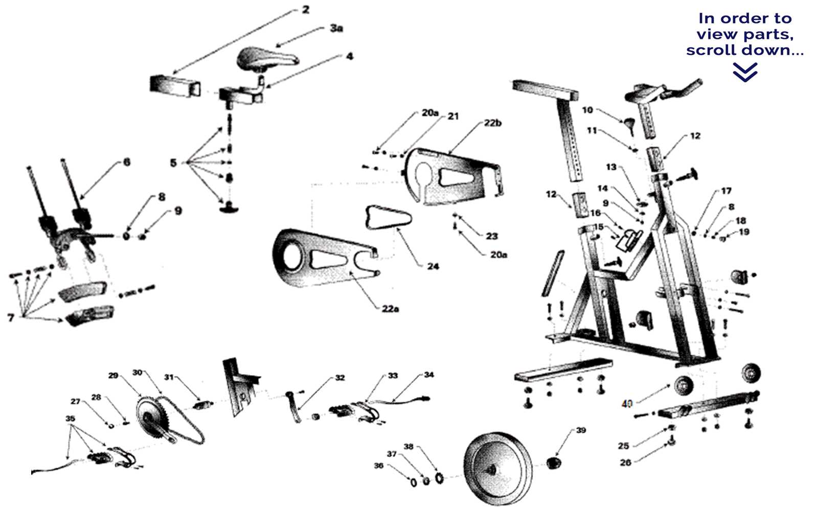 schwinn airdyne parts diagram