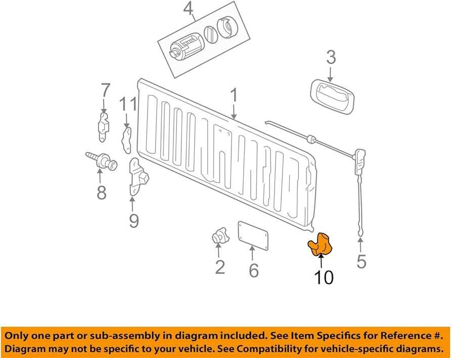 tailgate parts diagram