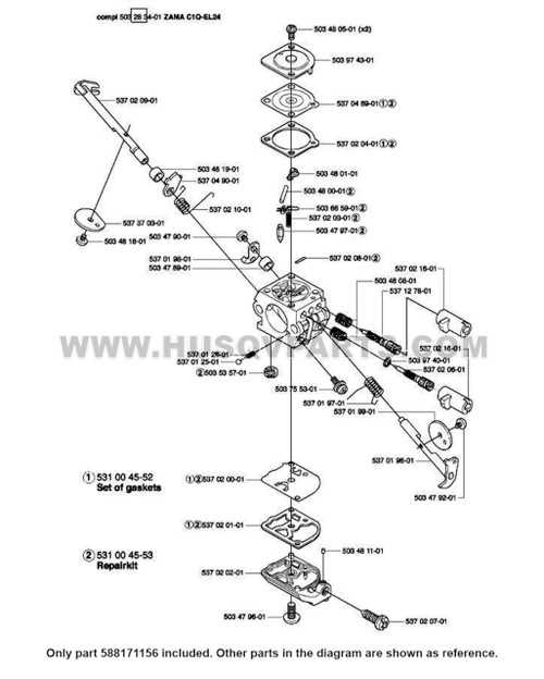 husqvarna 288xp parts diagram