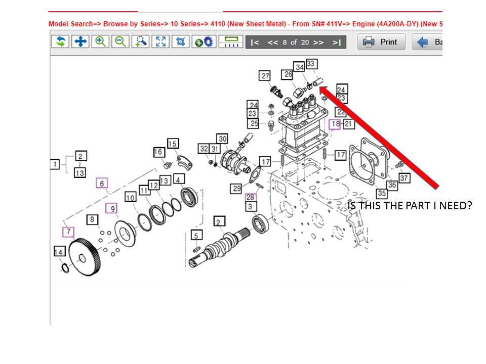 mahindra 4110 parts diagram