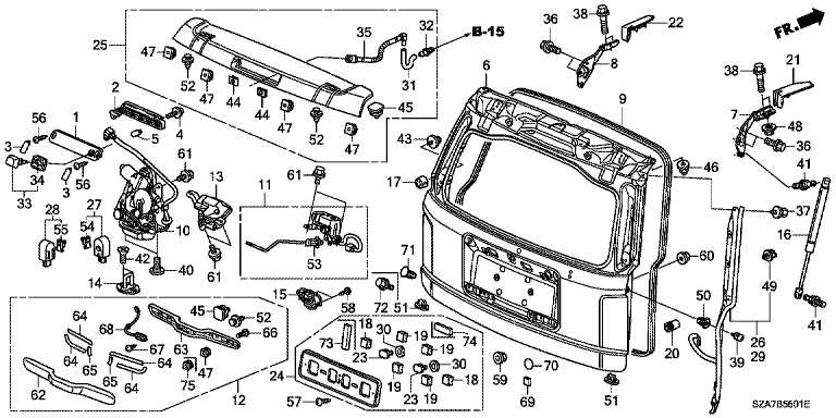 honda pilot parts diagram