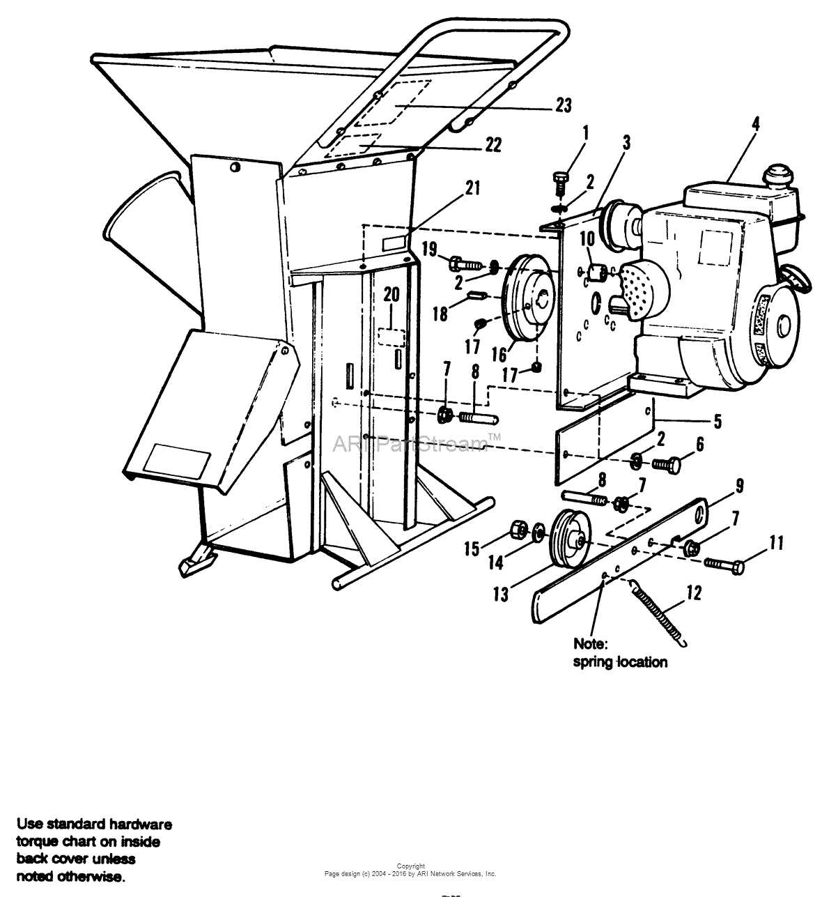 dr chipper parts diagram