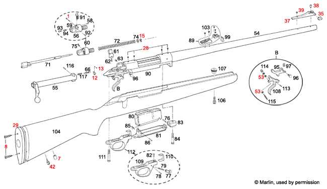 marlin model 39 parts diagram