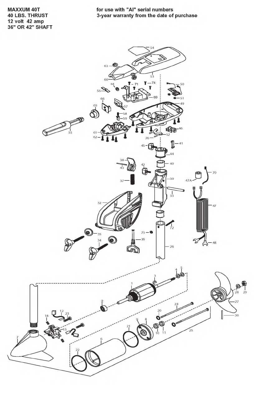 minn kota maxxum parts diagram