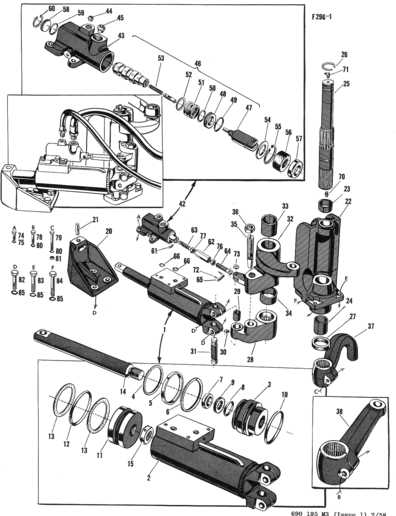 massey ferguson steering parts diagram