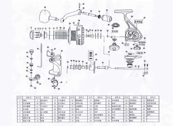 quantum reel parts diagram