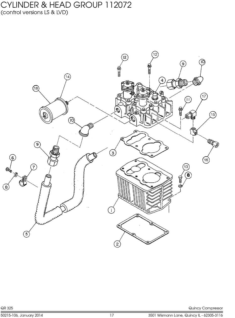 quincy 325 parts diagram