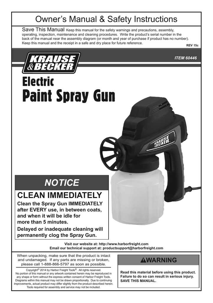 krause and becker airless paint sprayer parts diagram