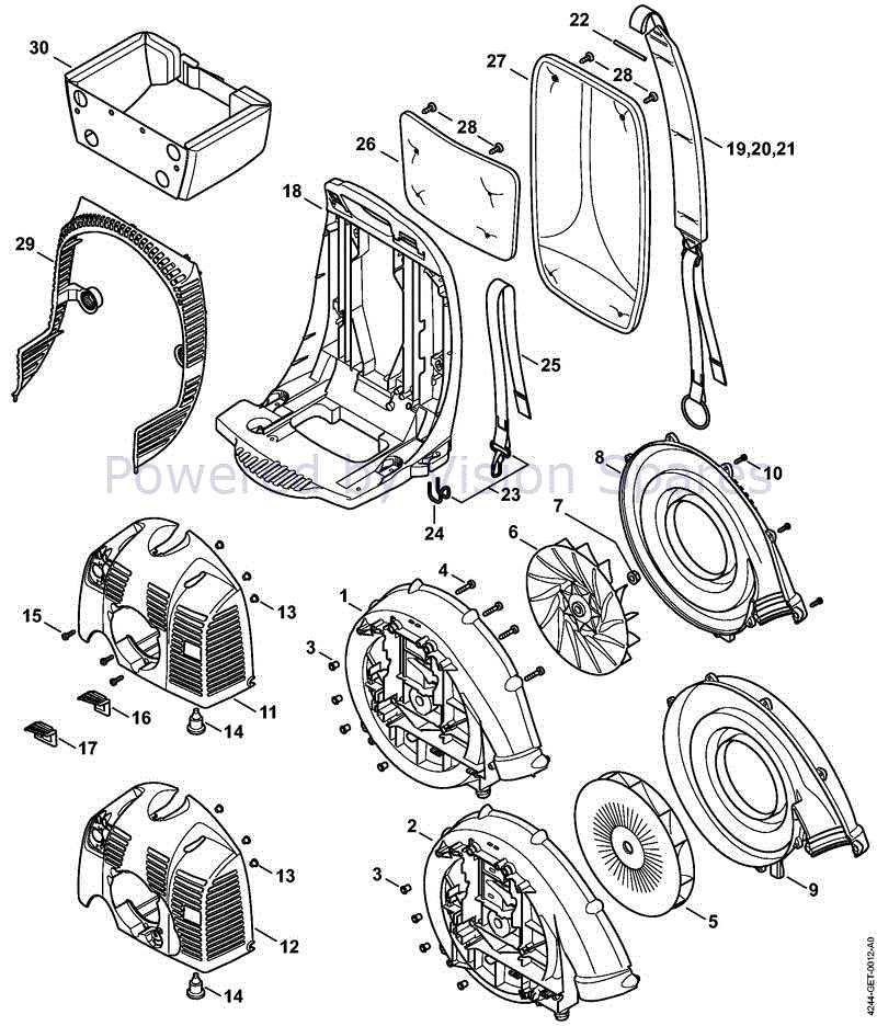 stihl br450 parts diagram