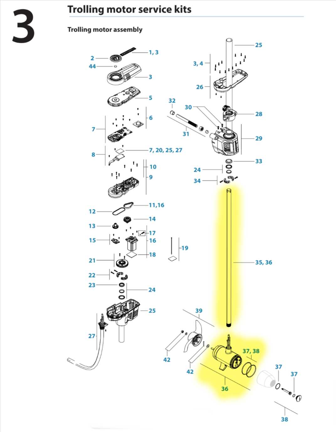 lowrance ghost parts diagram