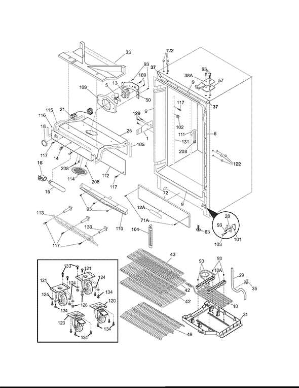 crosley refrigerator parts diagram