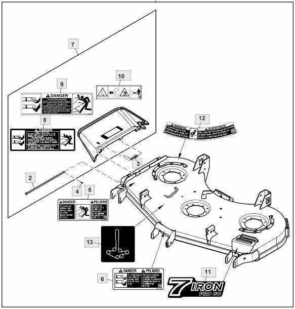 john deere z830a parts diagram