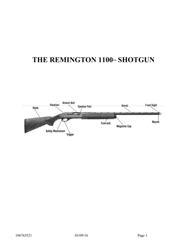 remington 1187 parts diagram