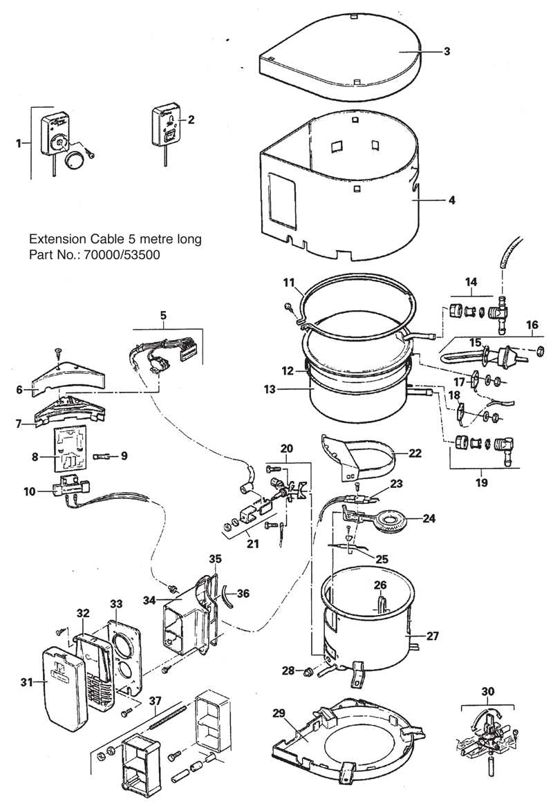 replacement patio heater parts diagram