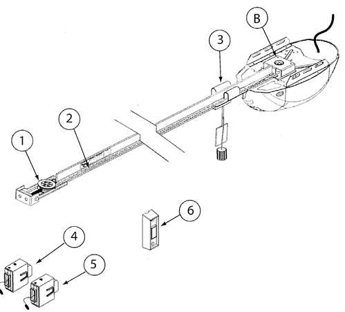 residential garage door parts diagram