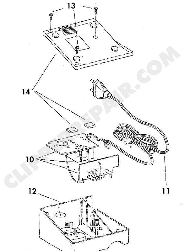 wahl trimmer parts diagram